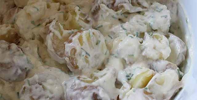Sommer Kartoffelsalat med purløg