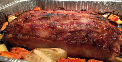 Farsbrød i grill - med bacon