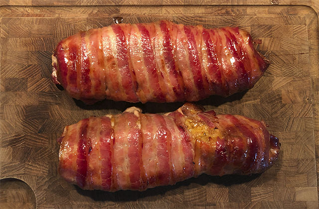 Texas svinemørbrad bacon og ahornsirup | Grilltips.dk